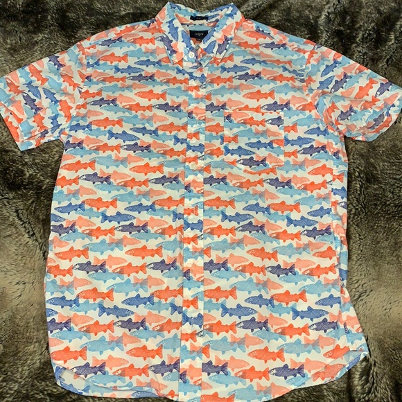 J. Crew Other - J.Crew Fish Hawaiian Shirt
